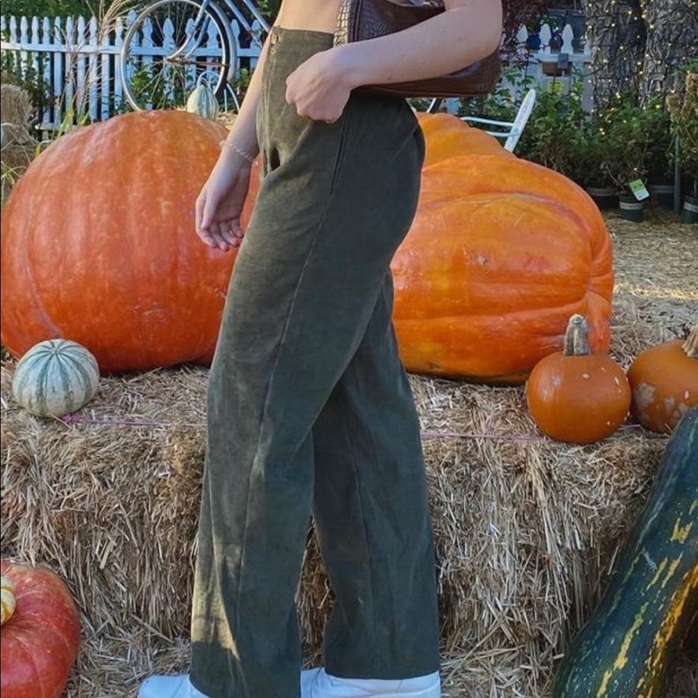 corduroy wide leg pants